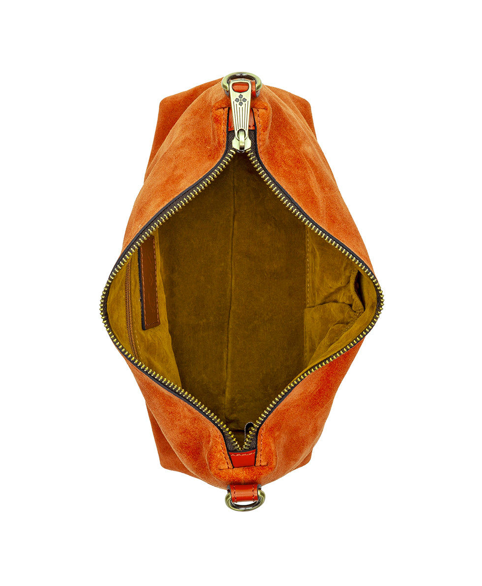 Female - Kolena Crossbody | Suede Leather | Ochre - ochre - by Patricia Nash - View 5 of 5