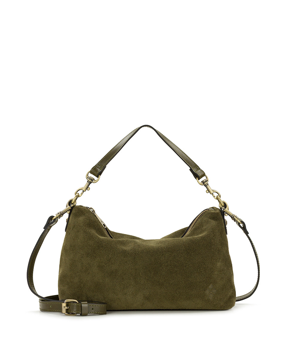 Female - Kolena Crossbody | Suede Leather | Olive - olive - by Patricia Nash - View 1 of 5