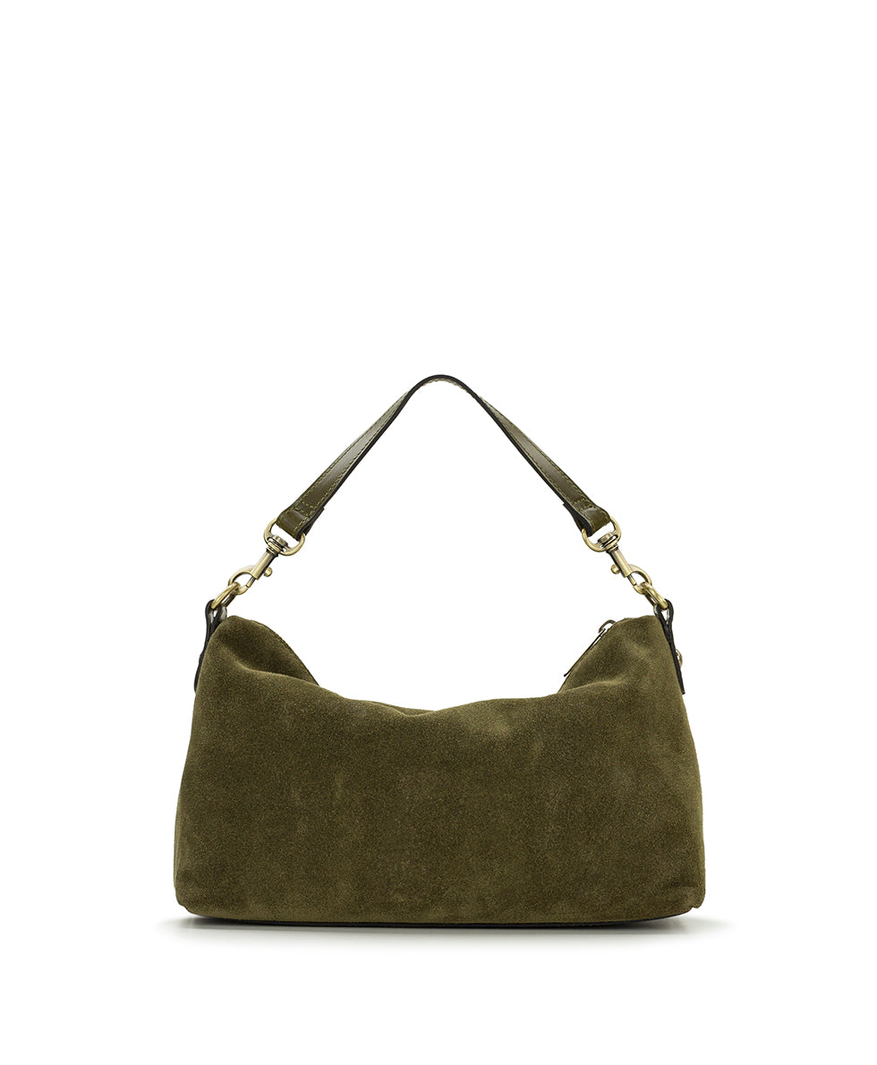 Female - Kolena Crossbody | Suede Leather | Olive - olive - by Patricia Nash - View 3 of 5