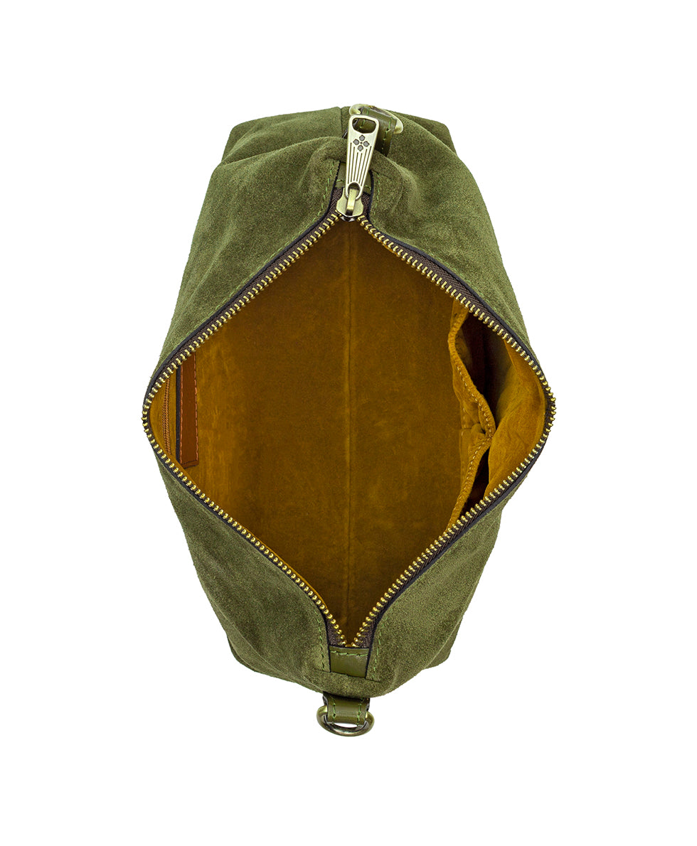 Female - Kolena Crossbody | Suede Leather | Olive - olive - by Patricia Nash - View 5 of 5