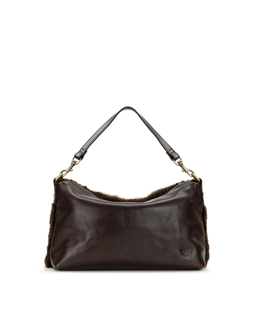 Female - Kolena Crossbody | Faux Fur  | Brown - zebra - by Patricia Nash - View 3 of 5