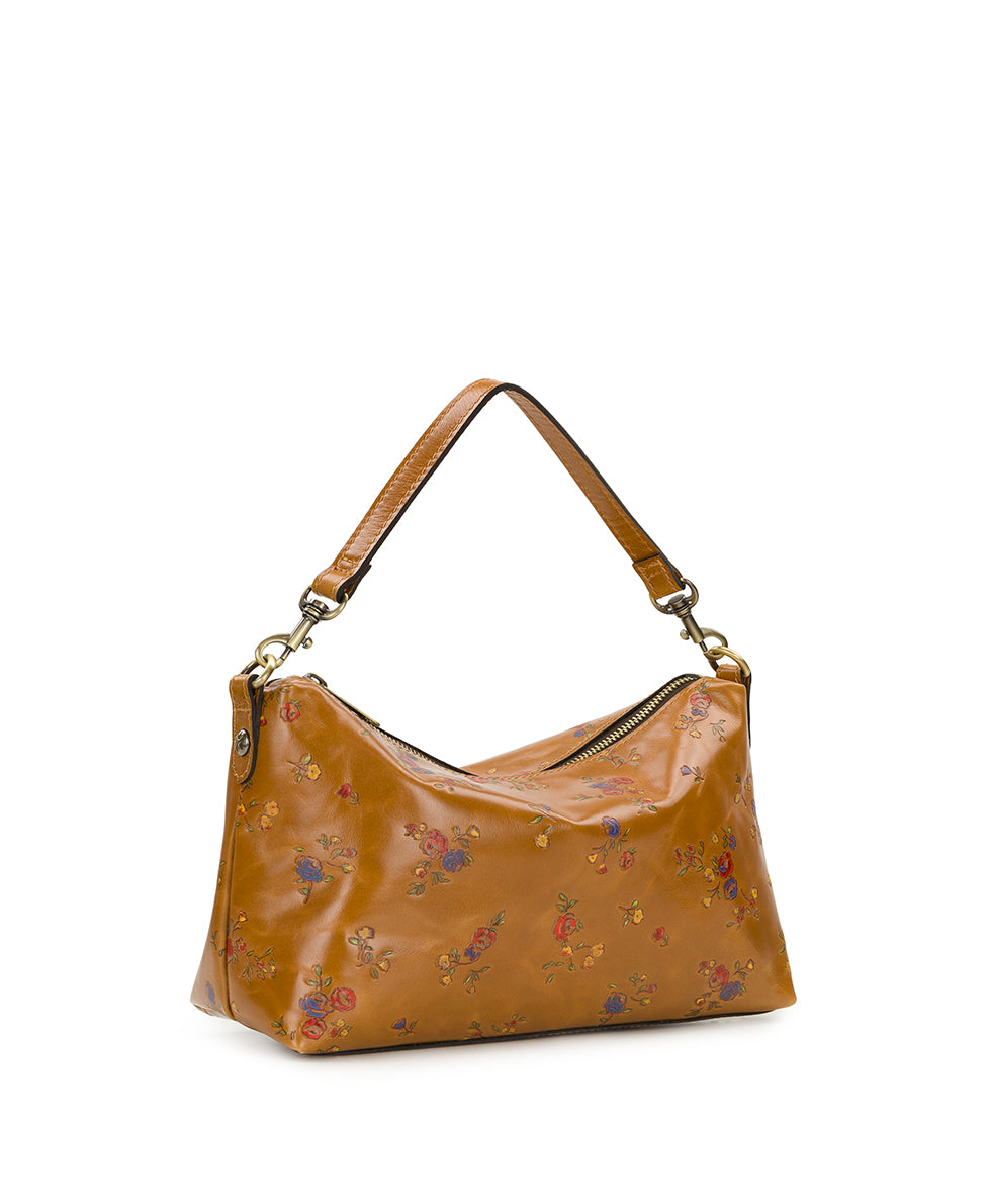Female - Kolena Crossbody - Fleur de Jardin Embossed - light tan - by Patricia Nash - View 3 of 7