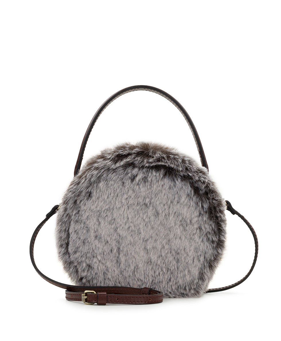 Female - Arzana Top Handle - Faux Fur - british tan - by Patricia Nash - View 1 of 4