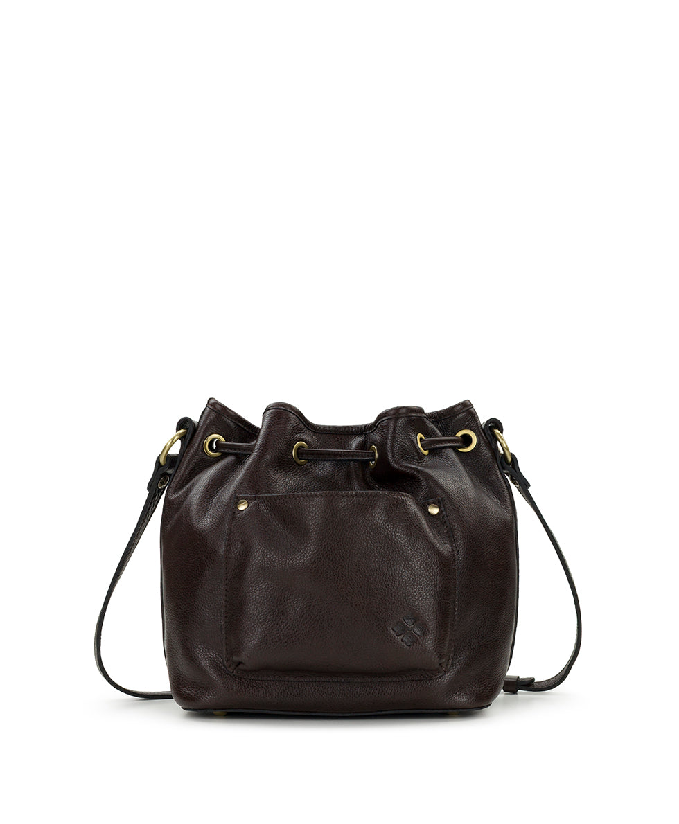 Female - Bellona Drawstring | Suede Patchwork | Chocolate/Cognac/Olive/Nordic Blue - chocolate/cognac/olive/nordic blue - by Patricia Nash - View 2 of 4