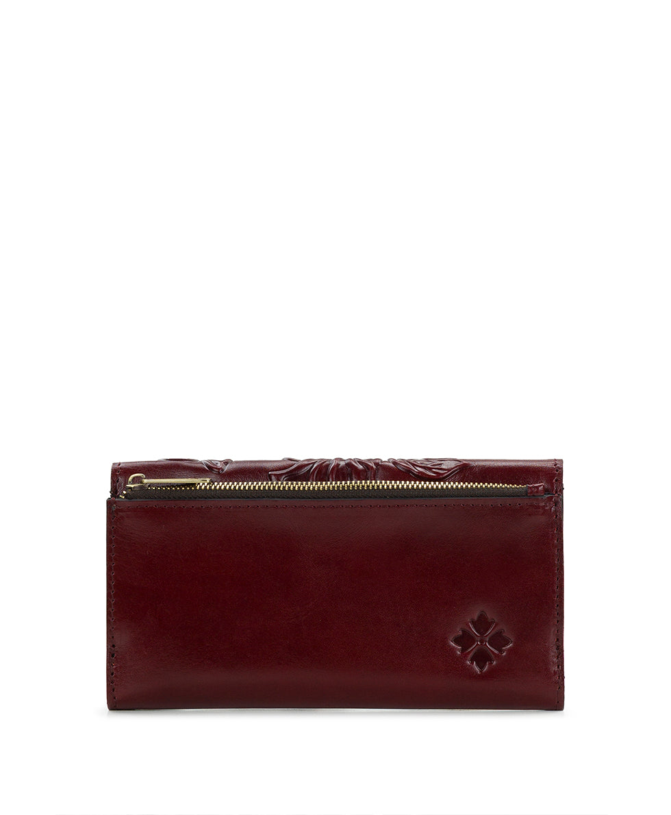 Female - Bosa Wallet - Classic Tooled - oxblood - by Patricia Nash - View 2 of 4