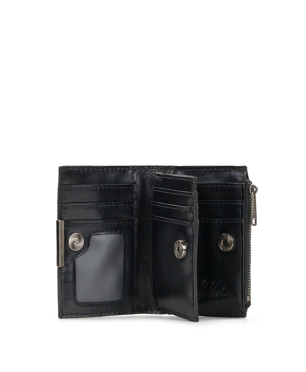 Female - Busalla Wallet - Vintage Distressed Leather - oxblood - by Patricia Nash - View 5 of 18