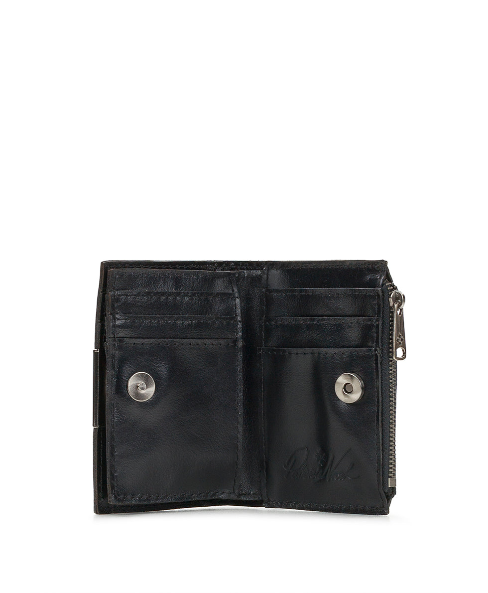 Female - Busalla Wallet - Vintage Distressed Leather - oxblood - by Patricia Nash - View 6 of 18