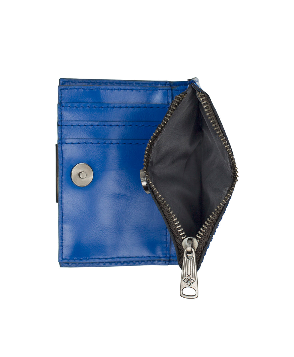 Female - Busalla Wallet - Vintage Distressed - cornflower - by Patricia Nash - View 12 of 14