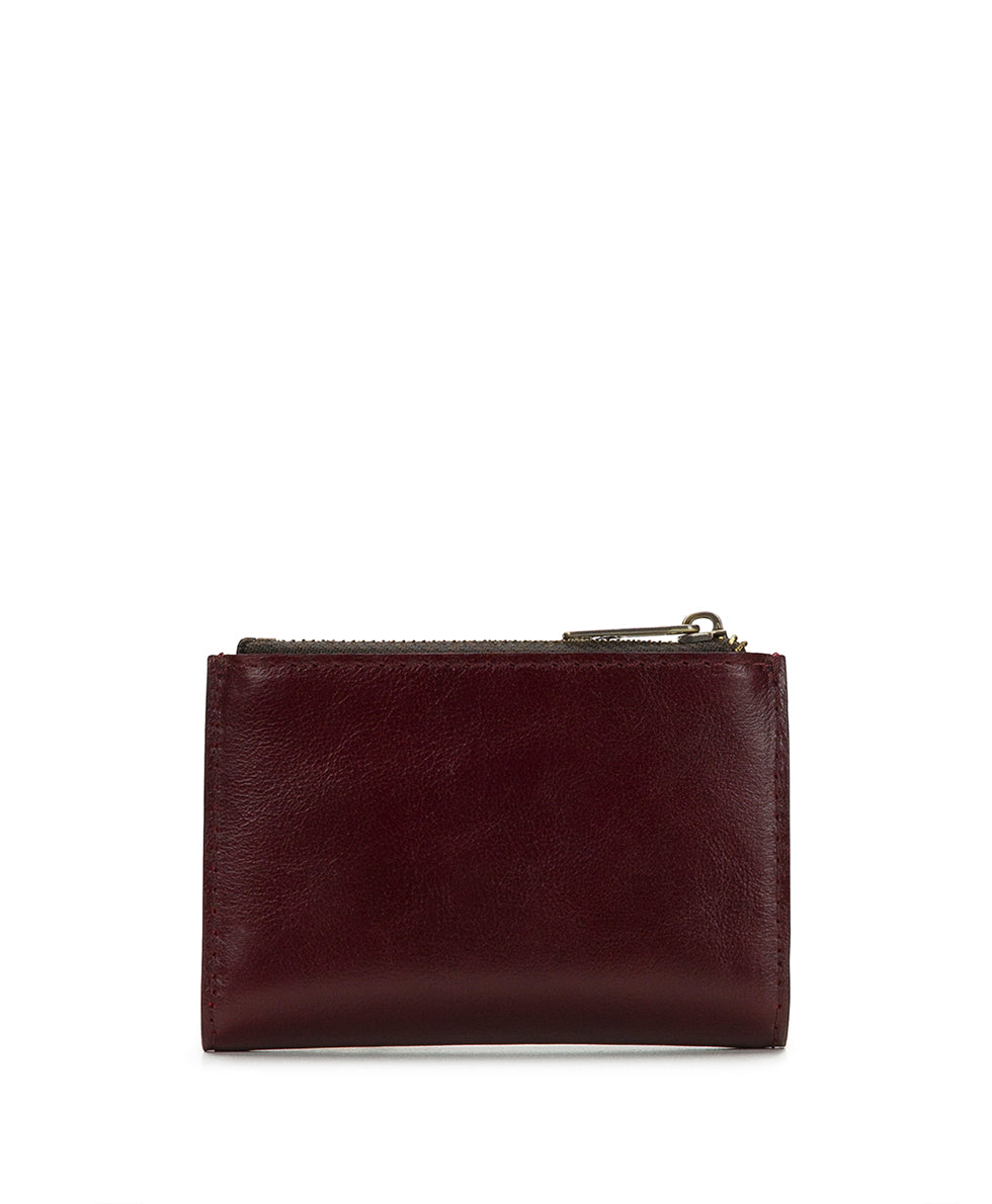 Female - Busalla Wallet - Vintage Distressed Leather - oxblood - by Patricia Nash - View 2 of 5