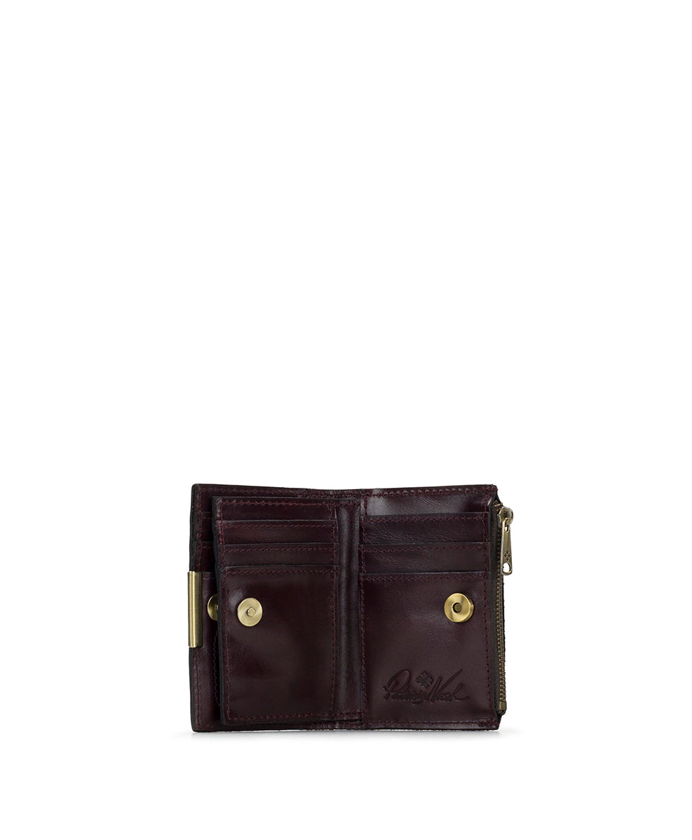 Female - Busalla Wallet | Vintage Distressed | Plum - plum - by Patricia Nash - View 4 of 5