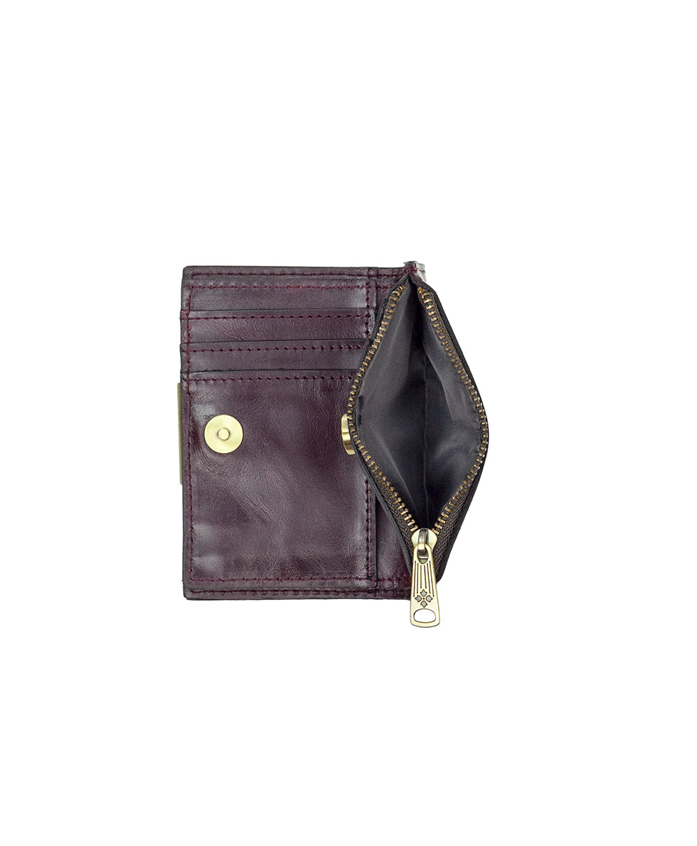 Female - Busalla Wallet | Vintage Distressed | Plum - plum - by Patricia Nash - View 5 of 5