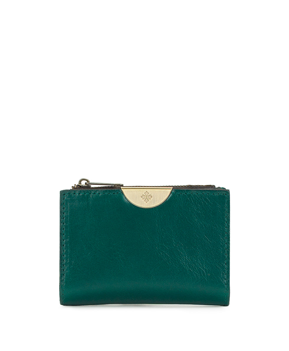 Female - Busalla Wallet - Vintage Distressed Leather - spruce - by Patricia Nash - View 1 of 5