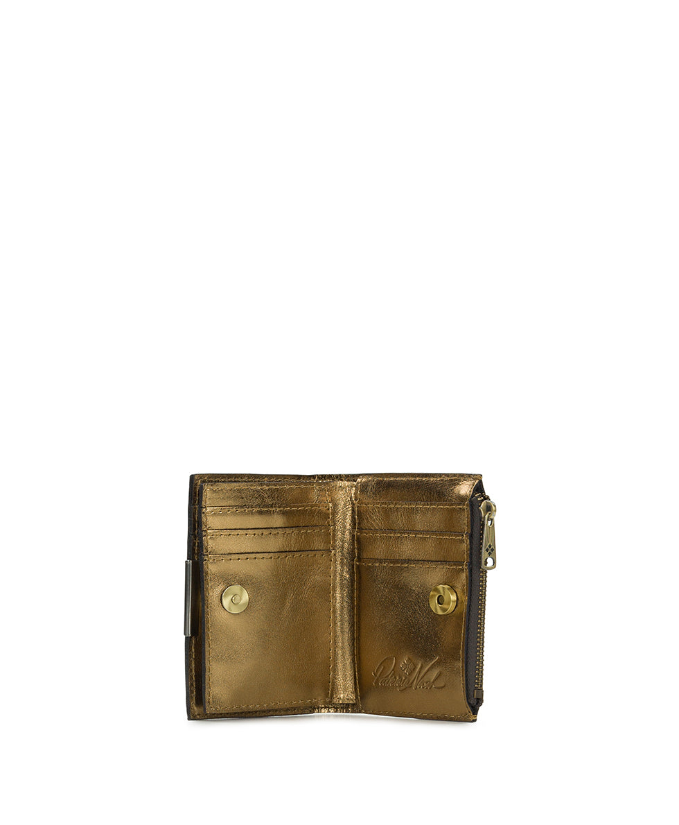Female - Busalla Wallet | Vintage Distressed Metallic | Antique Broonze - tree of life - by Patricia Nash - View 4 of 5