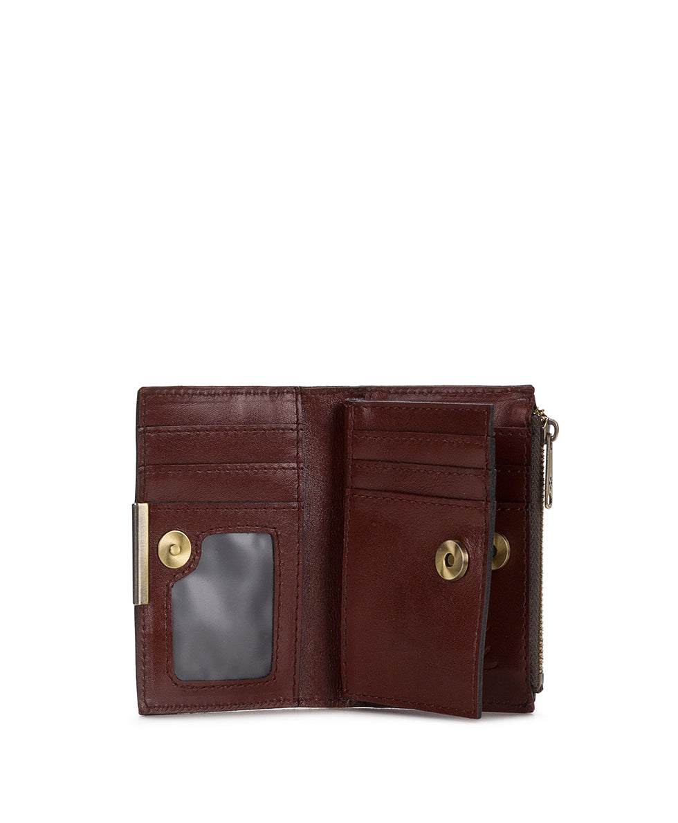 Female - Busalla Wallet | Brazillian Supple Tooled | Cognac - cognac - by Patricia Nash - View 3 of 5