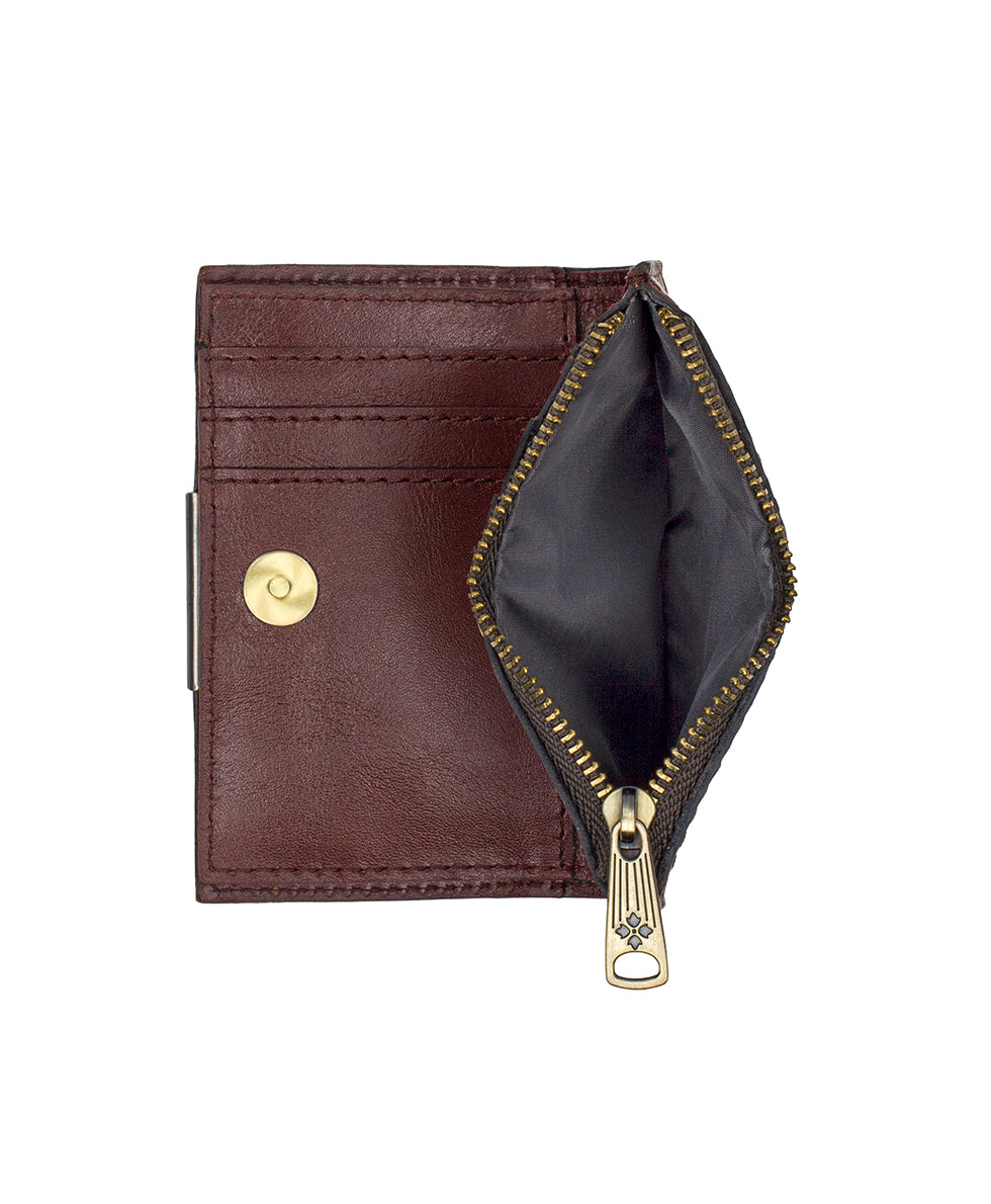 Female - Busalla Wallet | Brazillian Supple Tooled | Cognac - cognac - by Patricia Nash - View 5 of 5