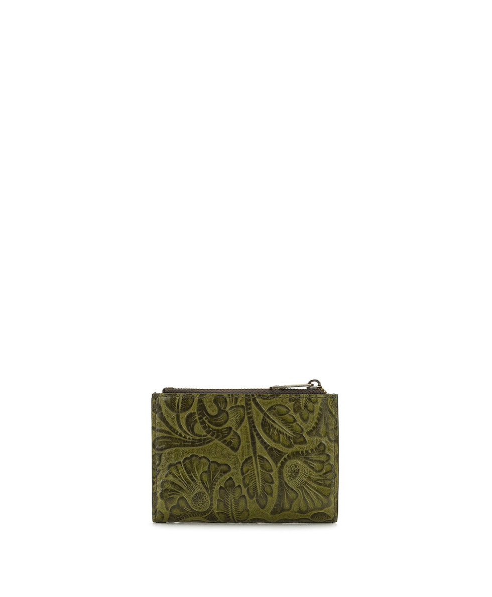 Female - Busalla Wallet | Brazilian Supple Tooled | Olive - olive - by Patricia Nash - View 2 of 5