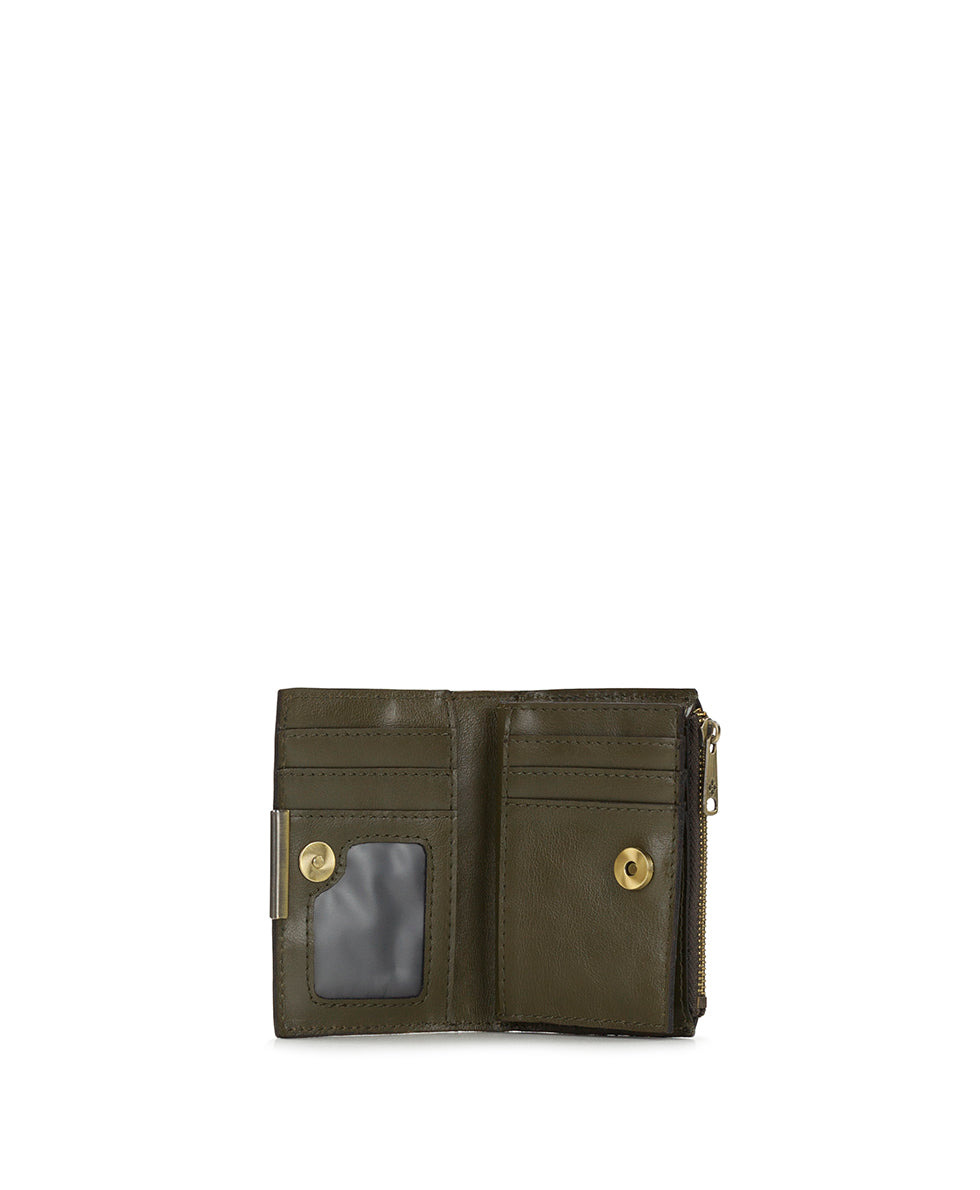 Female - Busalla Wallet | Brazilian Supple Tooled | Olive - olive - by Patricia Nash - View 3 of 5