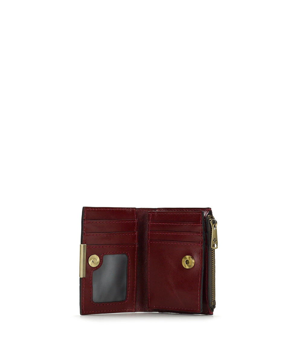 Female - Busalla Wallet | Brazilian Supple Tooled | Red - red - by Patricia Nash - View 3 of 5