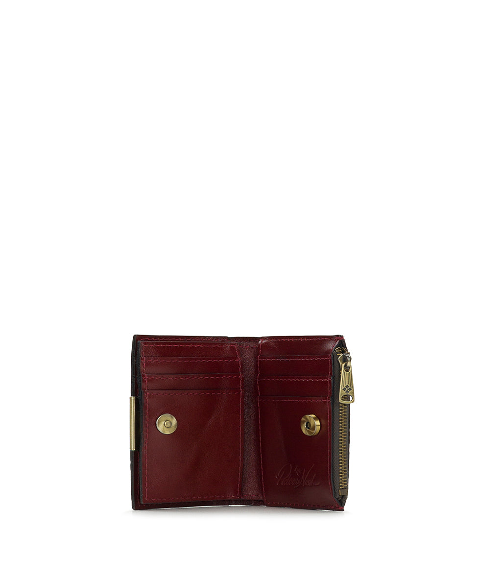Female - Busalla Wallet | Brazilian Supple Tooled | Red - red - by Patricia Nash - View 4 of 5