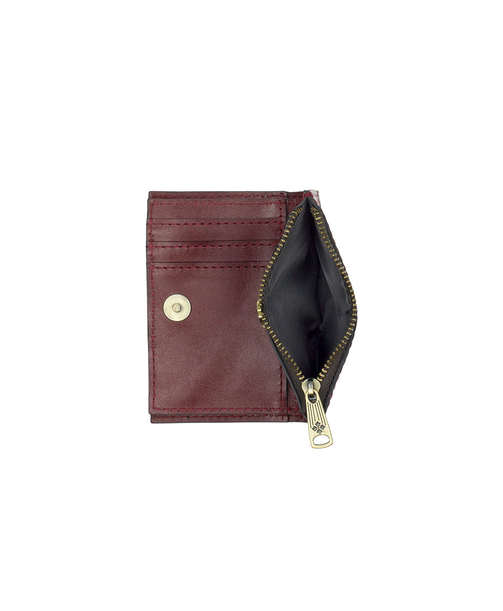 Female - Busalla Wallet | Brazilian Supple Tooled | Red - red - by Patricia Nash - View 5 of 5