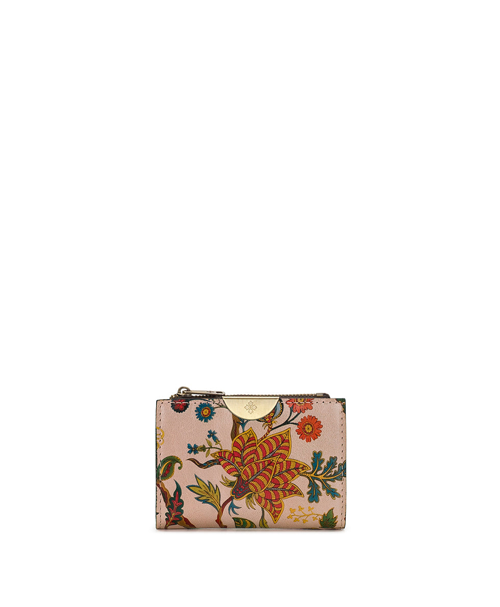 Female - Busalla Wallet | Danish Floral Tapestry  | Danish Floral Tapestry - tree of life - by Patricia Nash - View 1 of 5