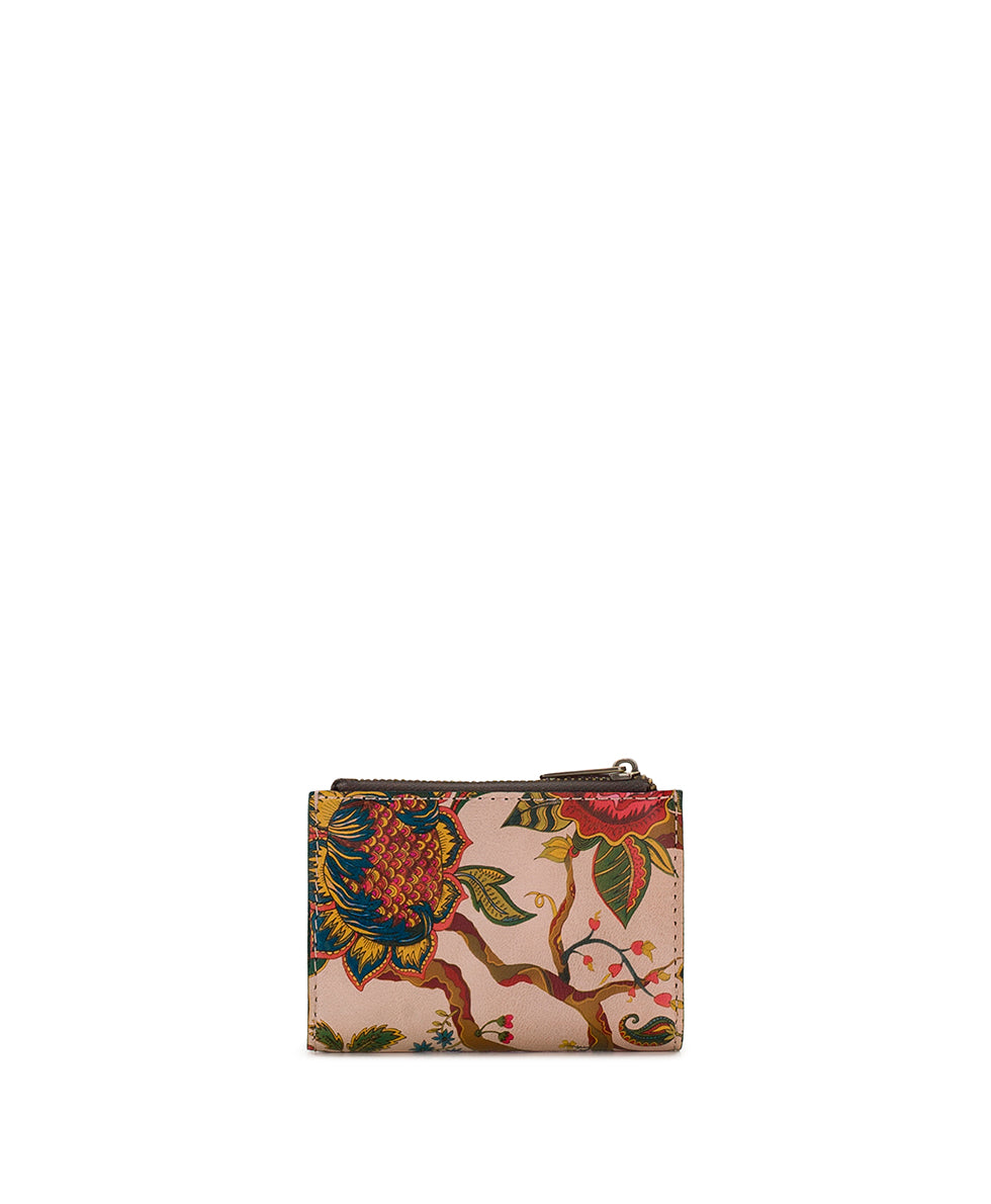 Female - Busalla Wallet | Danish Floral Tapestry  | Danish Floral Tapestry - tree of life - by Patricia Nash - View 2 of 5