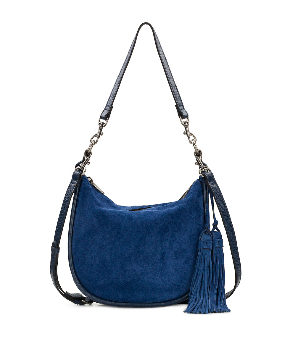 Female - Calanna Hobo - Suede Leather - denim blue - by Patricia Nash - View 1 of 4
