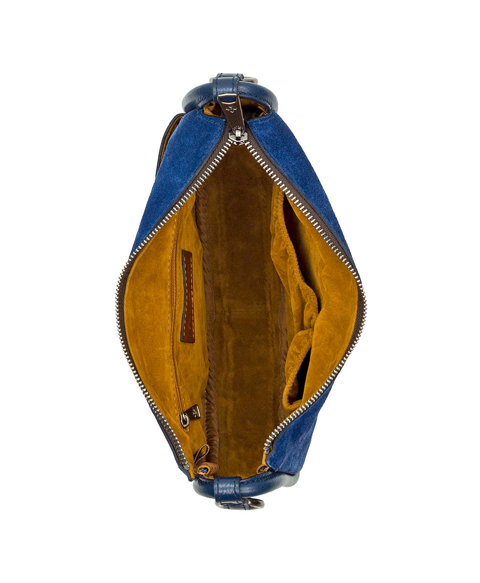 Female - Calanna Hobo - Suede Leather - denim blue - by Patricia Nash - View 4 of 4