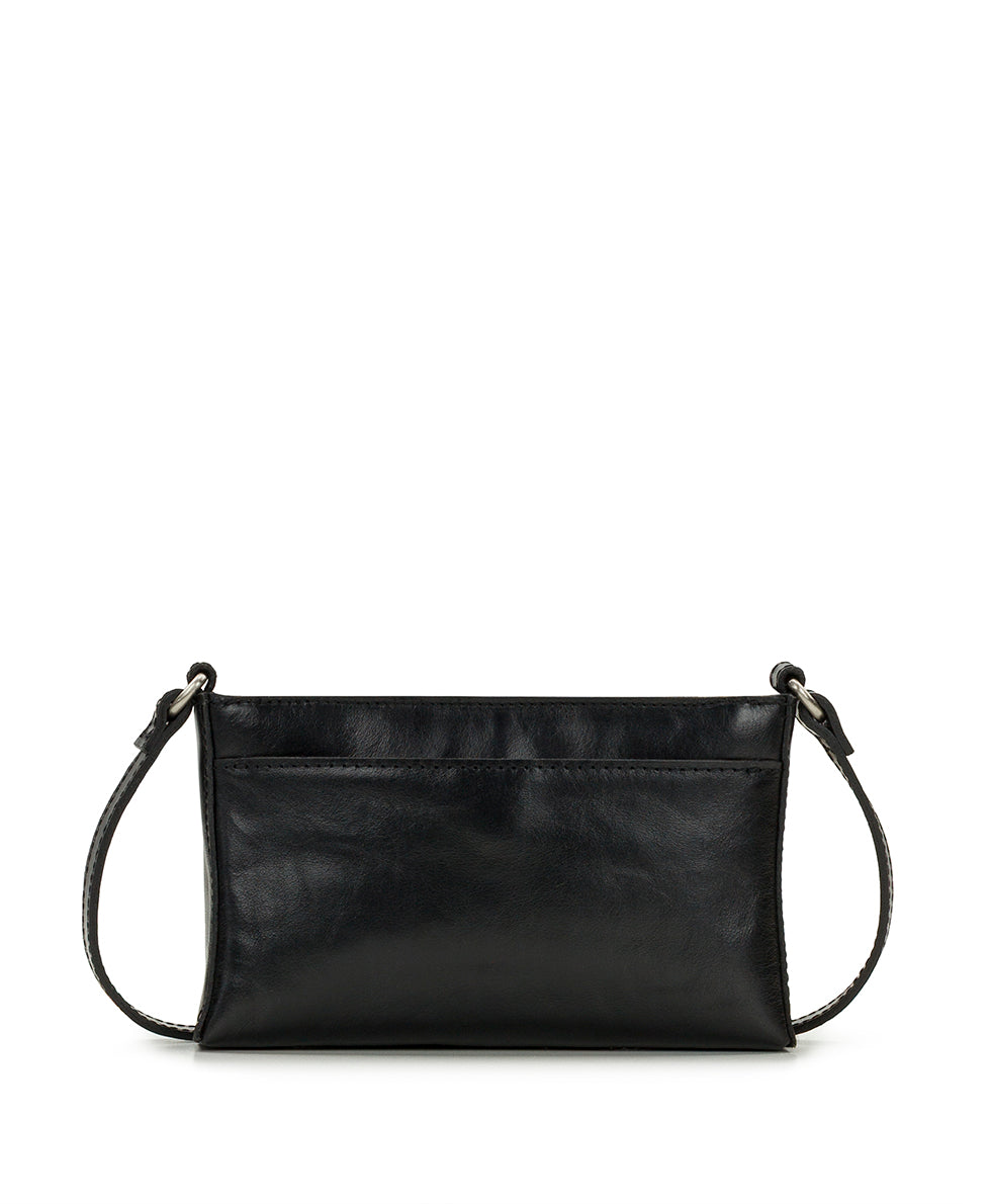 Female - Dovera Crossbody - Vintage Distressed Leather - black - by Patricia Nash - View 2 of 4