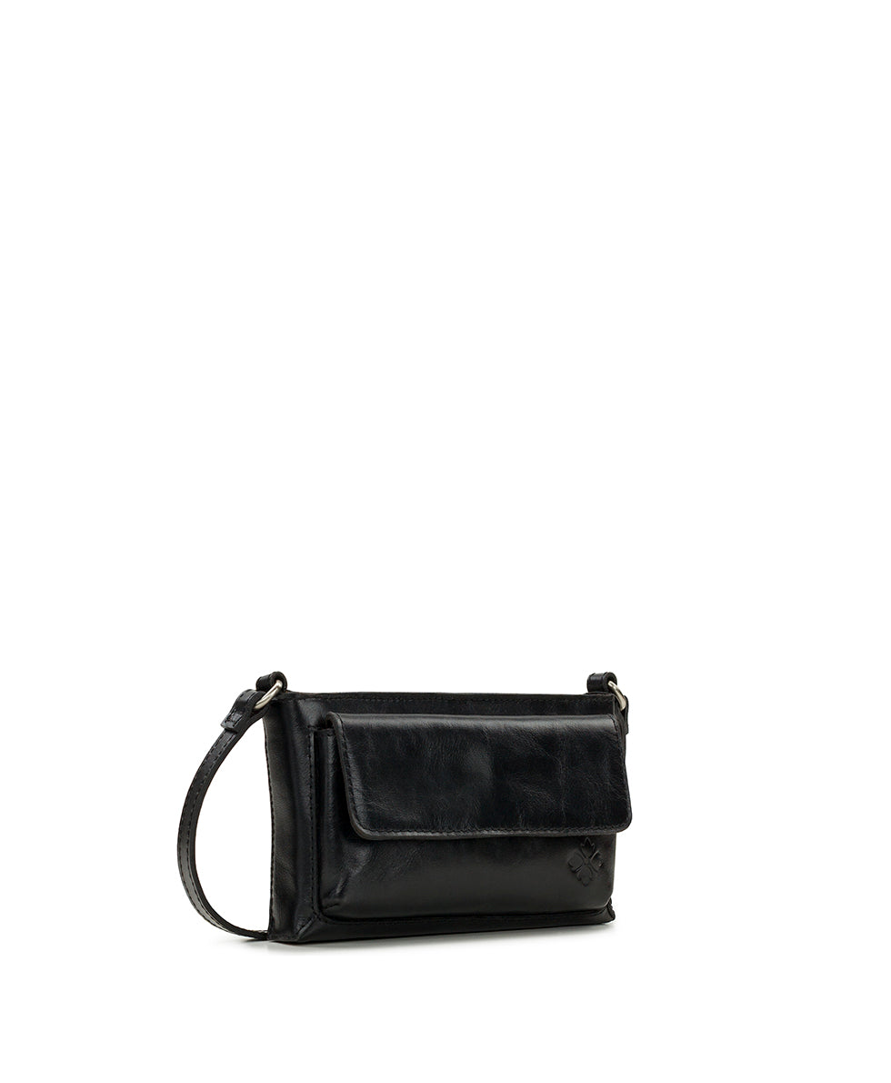 Female - Dovera Crossbody| Vintage Distressed | Black - black - by Patricia Nash - View 3 of 4
