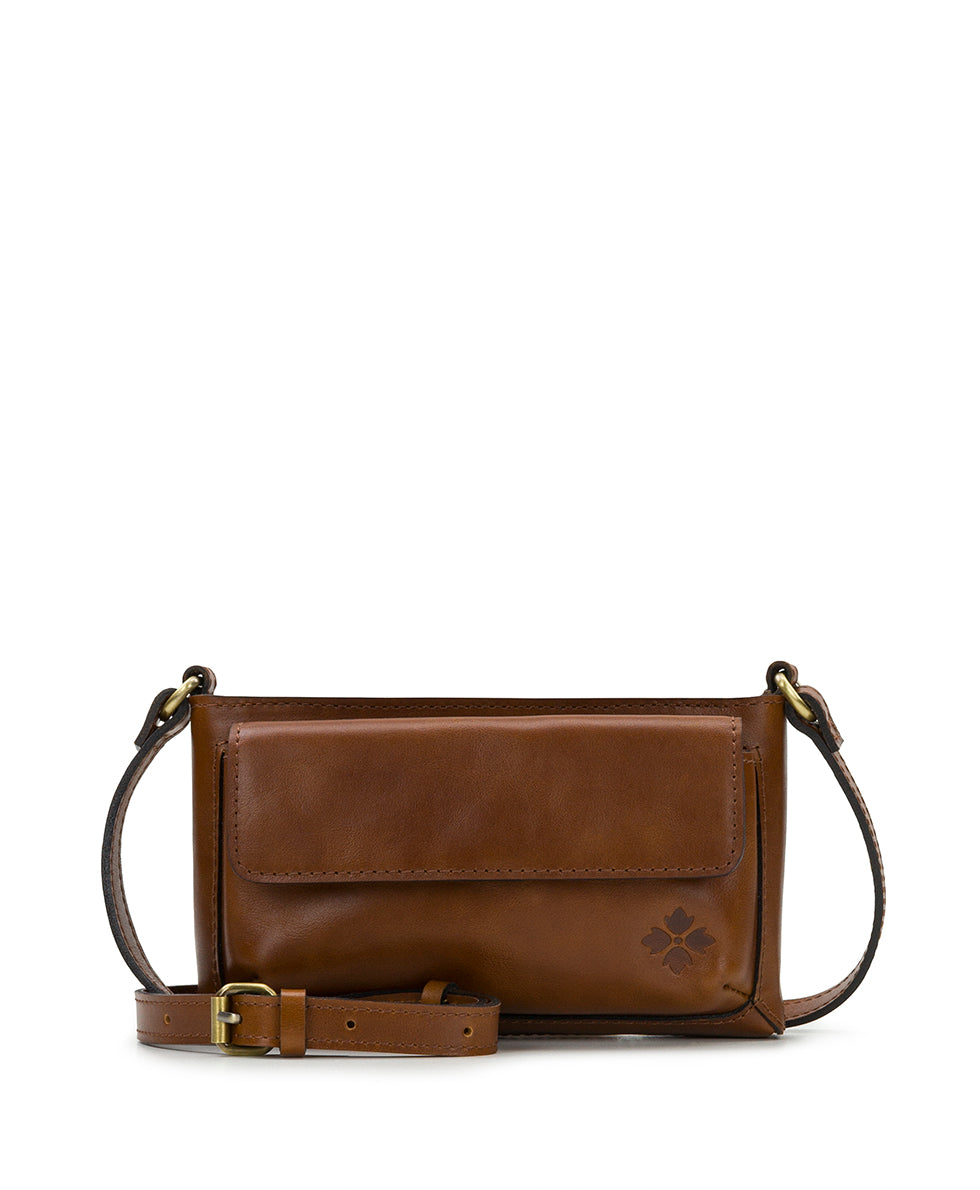 Female - Dovera Crossbody - Vintage Distressed Leather - black - by Patricia Nash - View 2 of 10