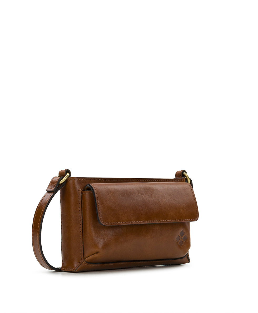 Female - Dovera Crossbody - Vintage Distressed Leather - black - by Patricia Nash - View 7 of 10