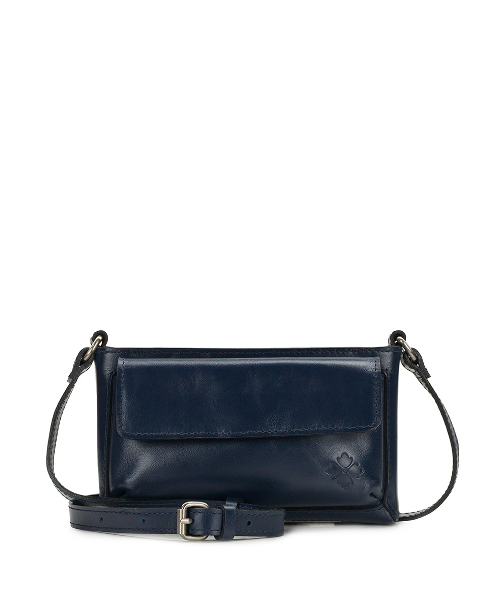 Female - Dovera Crossbody - Vintage Distressed Leather - black - by Patricia Nash - View 9 of 15
