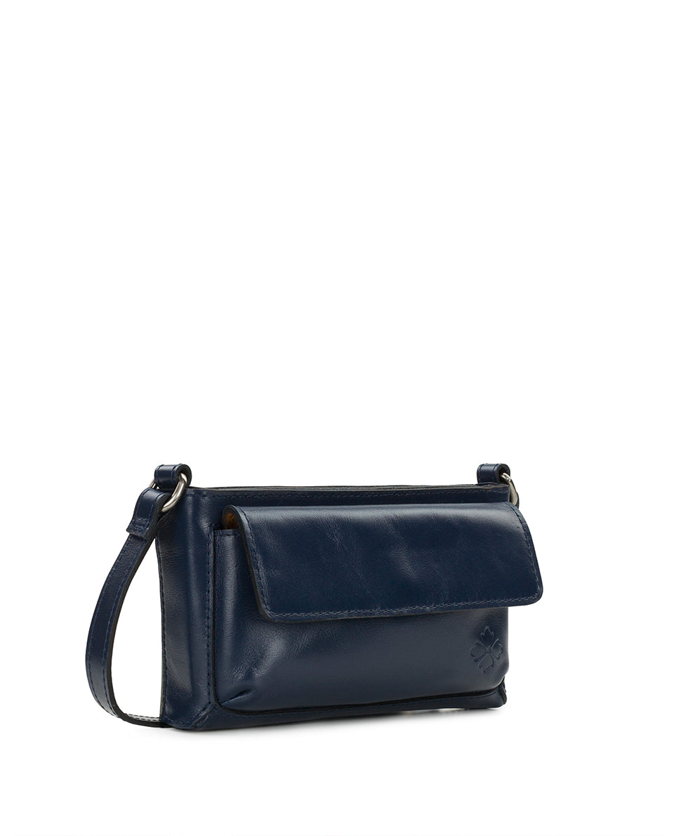 Female - Dovera Crossbody - Vintage Distressed Leather - black - by Patricia Nash - View 11 of 15