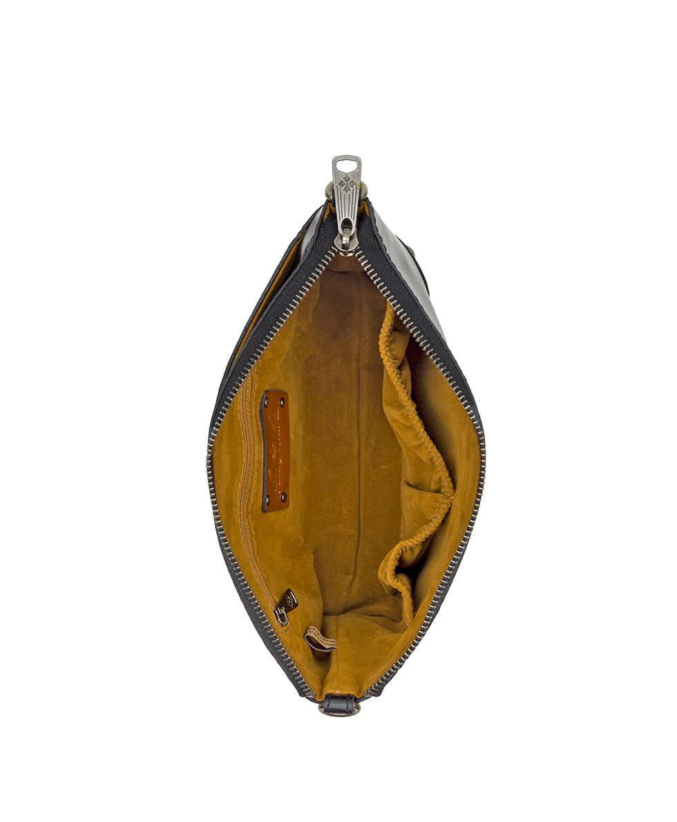 Female - Maletto Wristlet Crossbody - Vintage Distressed Leather - mushroom - by Patricia Nash - View 4 of 20