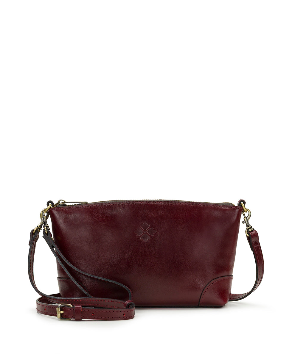 Female - Maletto Wristlet Crossbody - Vintage Distressed Leather - mushroom - by Patricia Nash - View 13 of 20