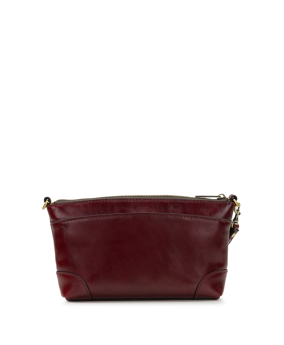 Female - Maletto Wristlet Crossbody - Vintage Distressed Leather - mushroom - by Patricia Nash - View 14 of 20