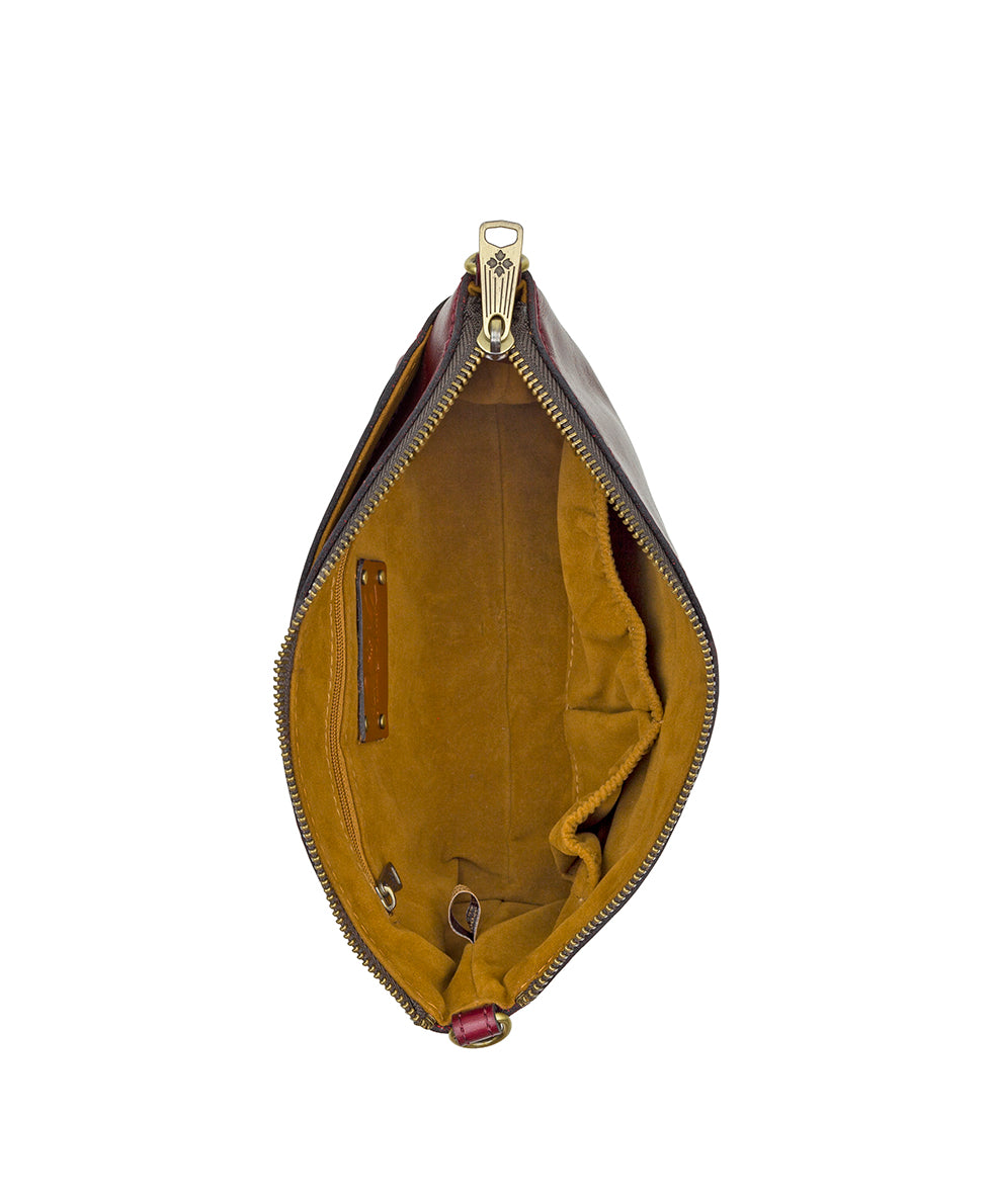 Female - Maletto Wristlet Crossbody - Vintage Distressed Leather - mushroom - by Patricia Nash - View 16 of 20