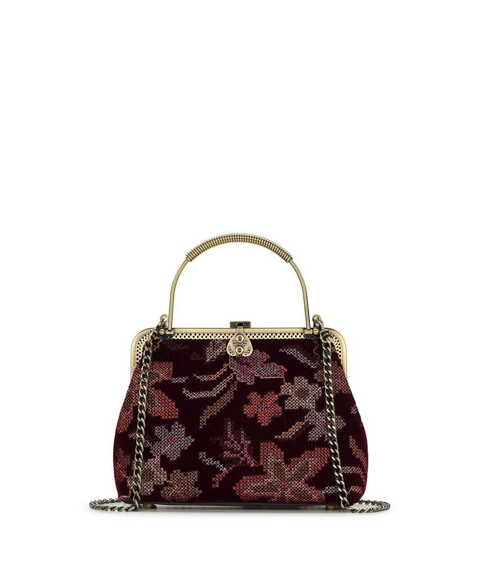 Female - Marcaria Frame | Velvet Needlepoint | Plum - plum - by Patricia Nash - View 1 of 4
