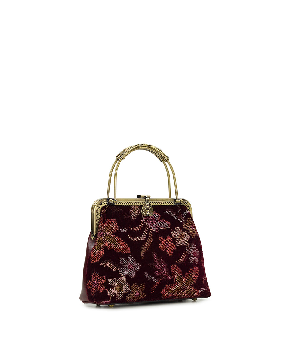Female - Marcaria Frame | Velvet Needlepoint | Plum - plum - by Patricia Nash - View 3 of 4