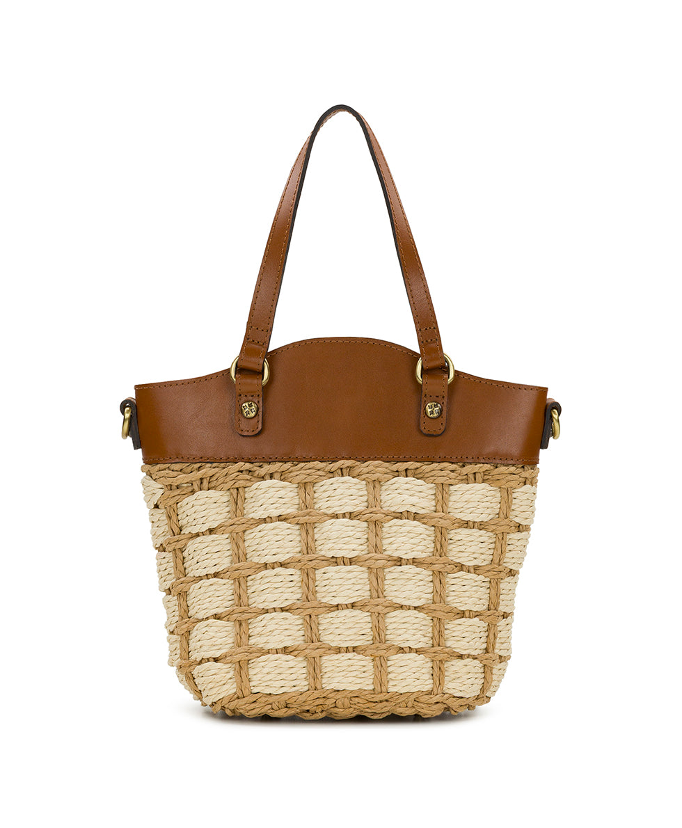 Female - Montella Basket Bag with Scarf - Specialty Wovens - natural - by Patricia Nash - View 2 of 7