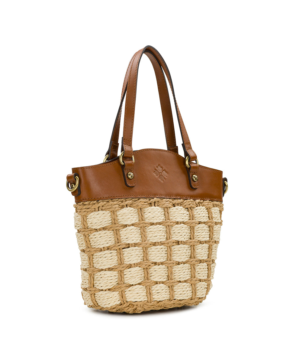 Female - Montella Basket Bag with Scarf - Specialty Wovens - natural - by Patricia Nash - View 3 of 7