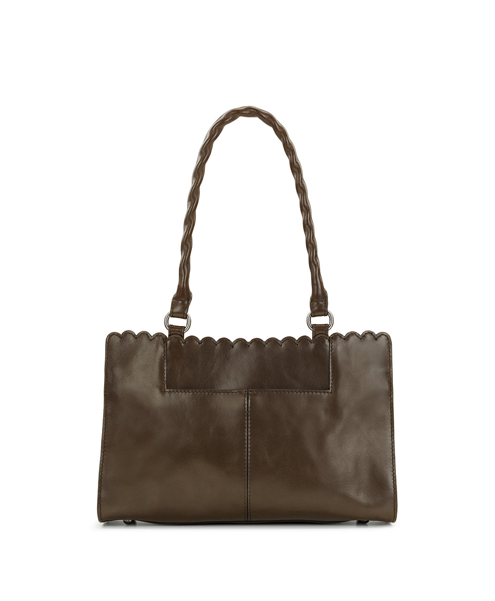 Female - Morra Satchel - Vintage Distressed Leather - cognac - by Patricia Nash - View 11 of 21