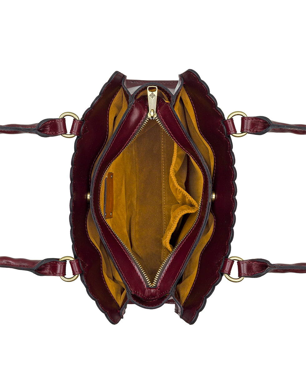 Female - Morra Satchel - Vintage Distressed Leather - cognac - by Patricia Nash - View 17 of 21