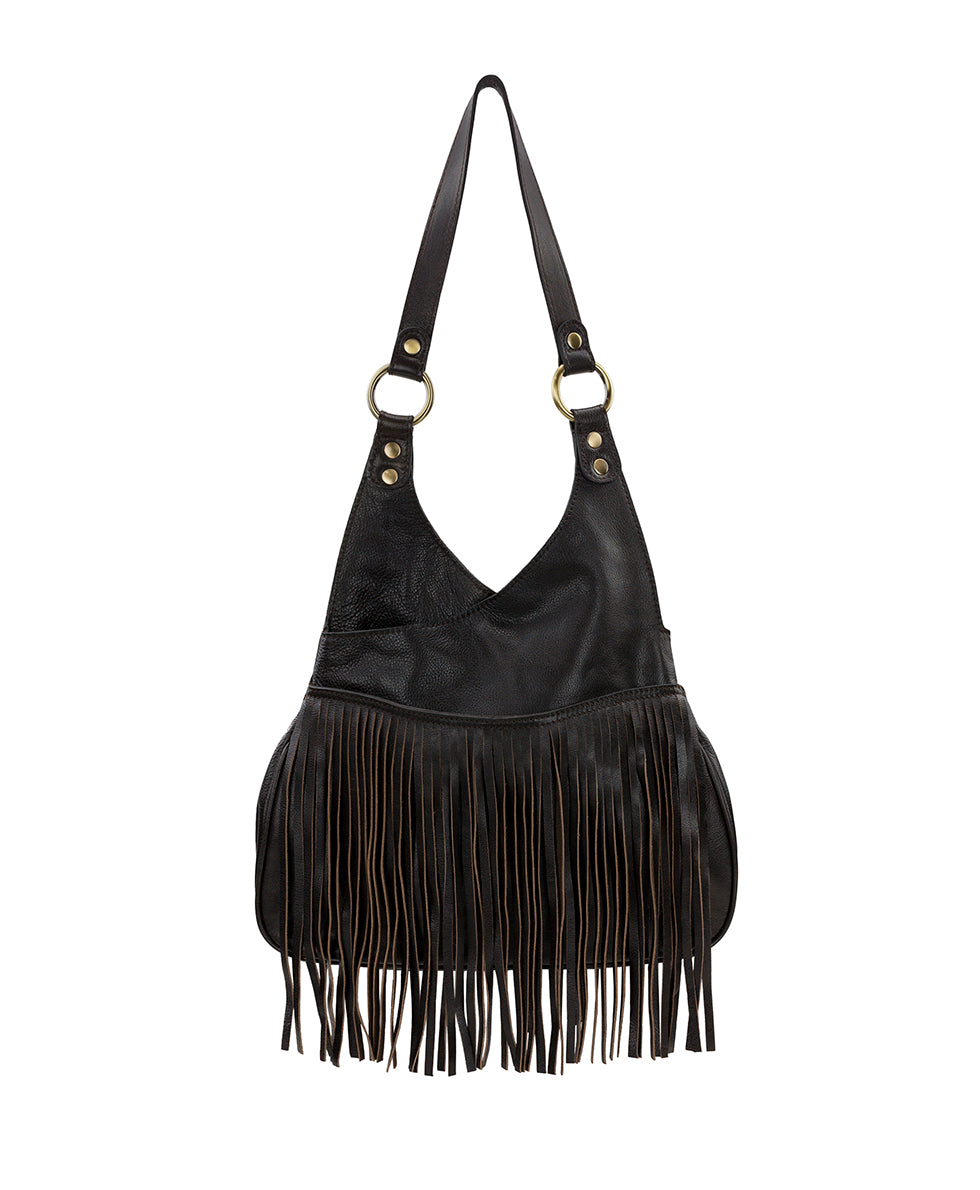 Female - Pienza Shoulder Bag - Cavallino - chocolate - by Patricia Nash - View 2 of 5