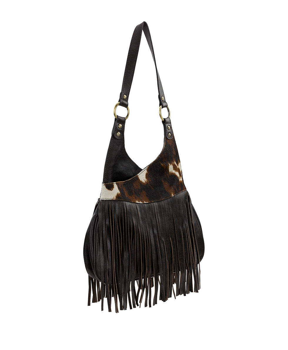 Female - Pienza Shoulder Bag - Cavallino - chocolate - by Patricia Nash - View 3 of 5