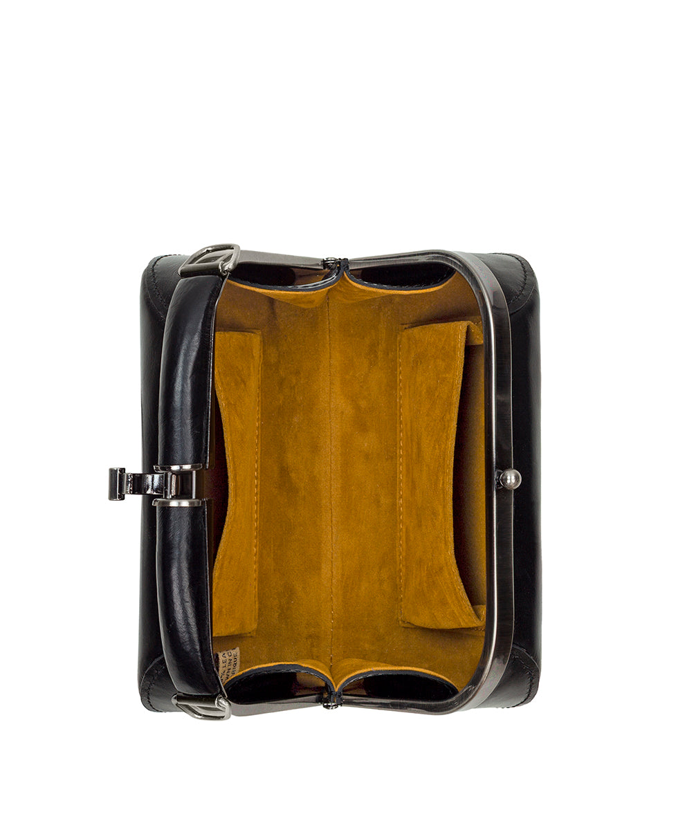 Female - Pilzone Frame - Vintage Distressed Leather - black - by Patricia Nash - View 4 of 4