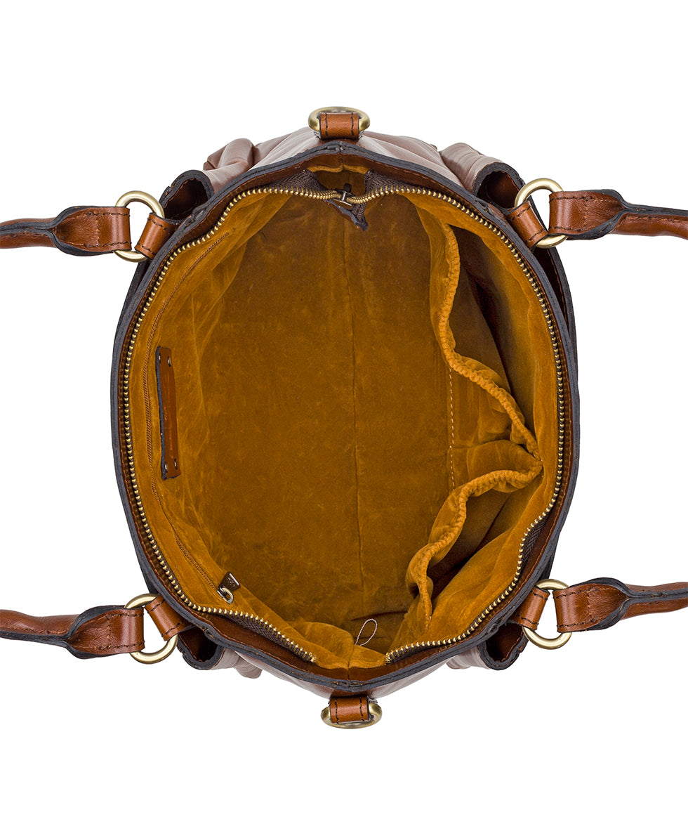 Rimella Woven Satchel - Specialty Woven - oxblood - by Patricia Nash - View 8 of 10