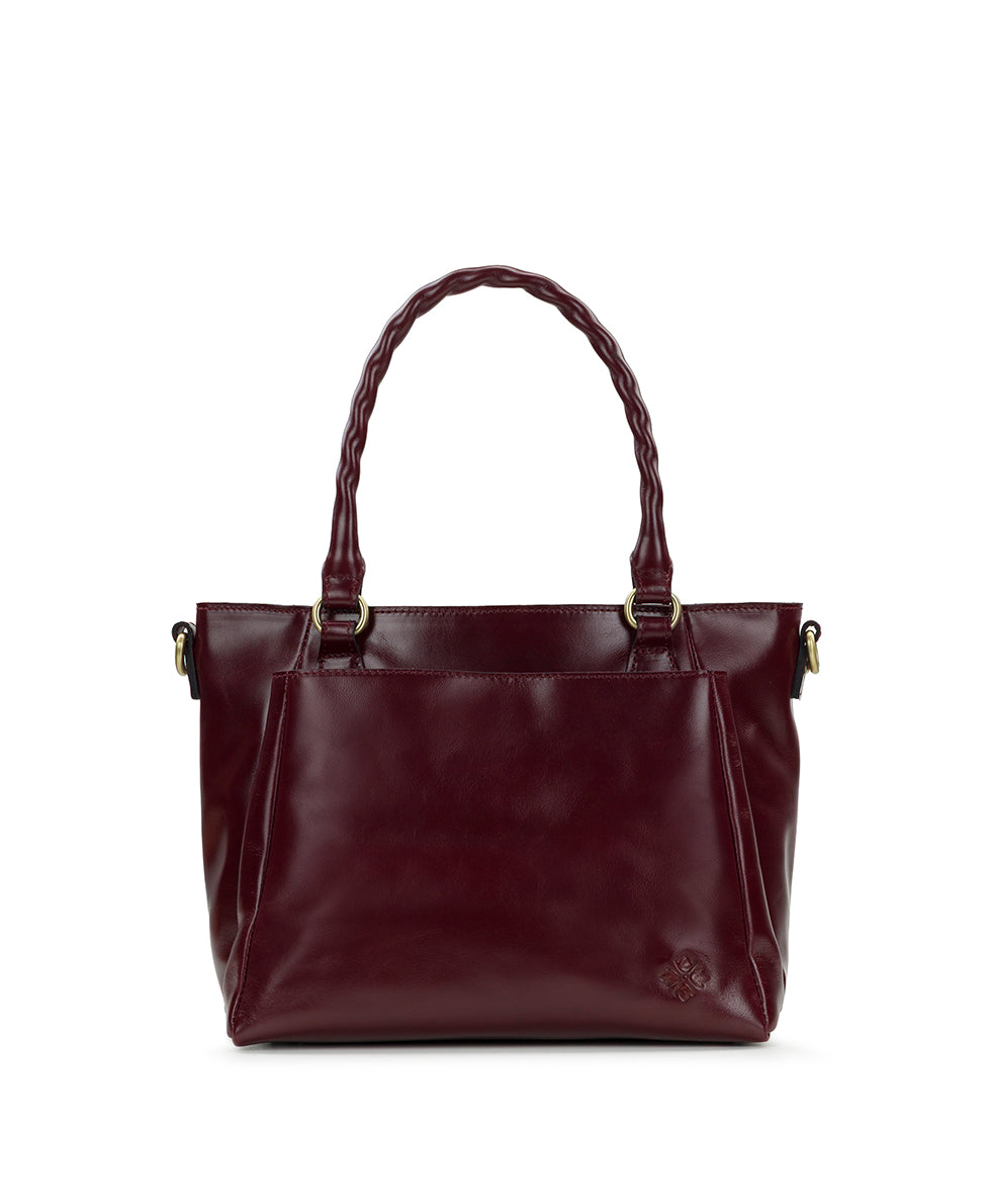 Rimella Woven Satchel - Specialty Woven - oxblood - by Patricia Nash - View 2 of 10
