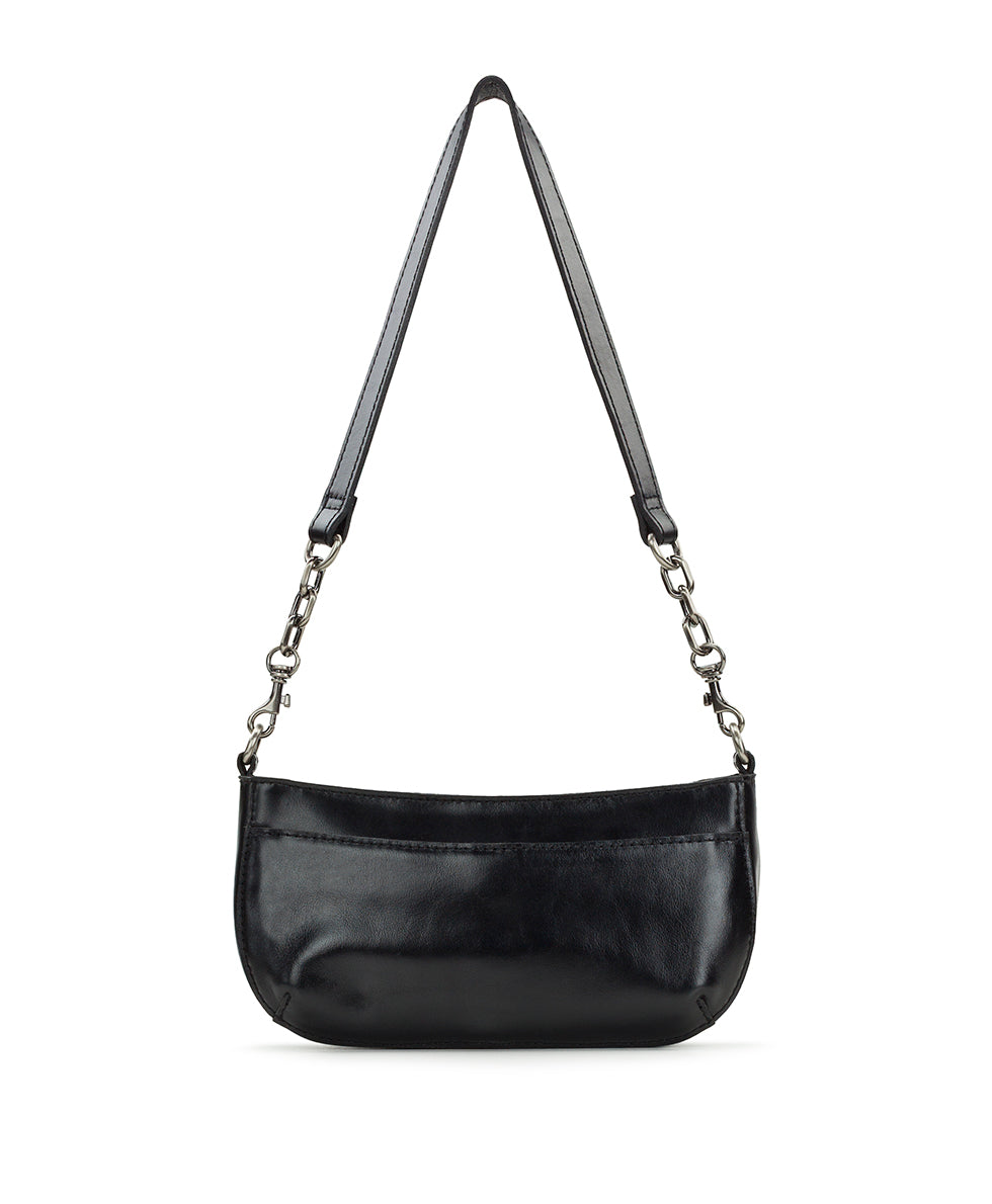 Female - Sassi Baguette Crossbody - Vintage Distressed Leather - black - by Patricia Nash - View 2 of 18